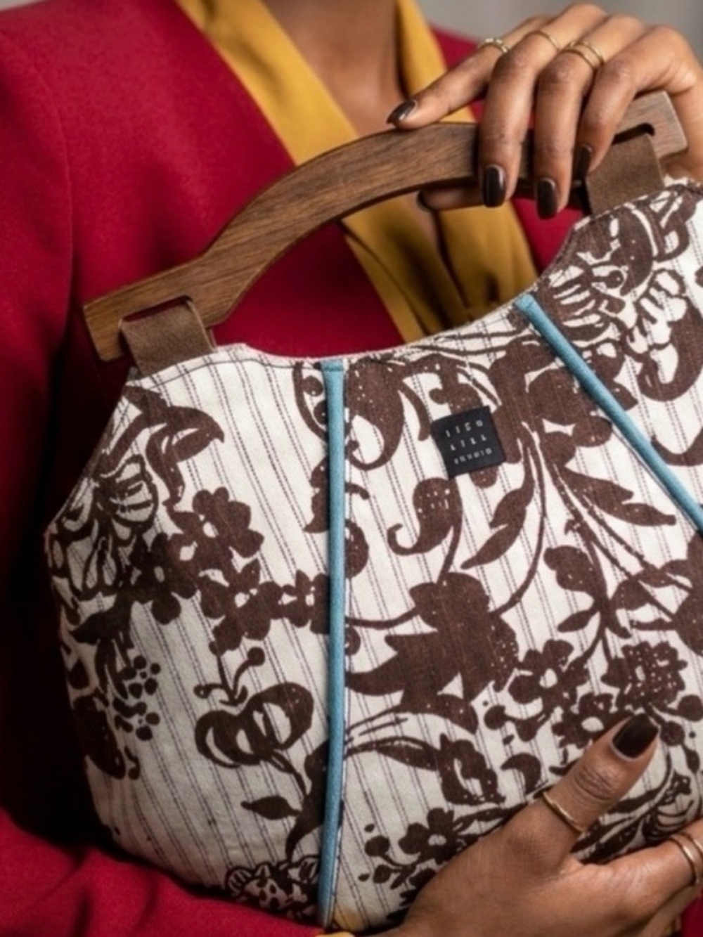 Lisa Lill Reversible Canvas Handbag